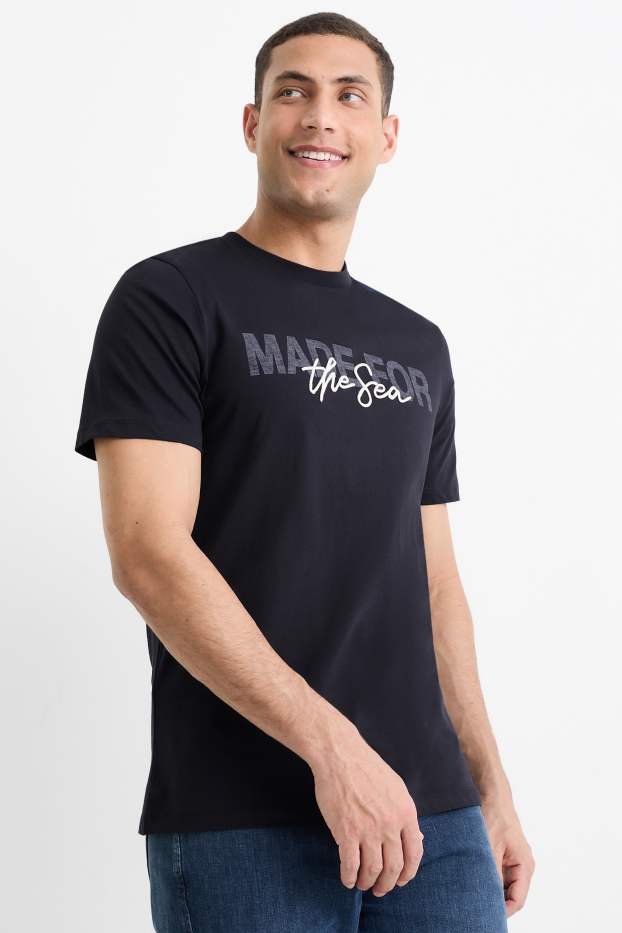 Herren - T-Shirt - Regular Fit - dunkelblau