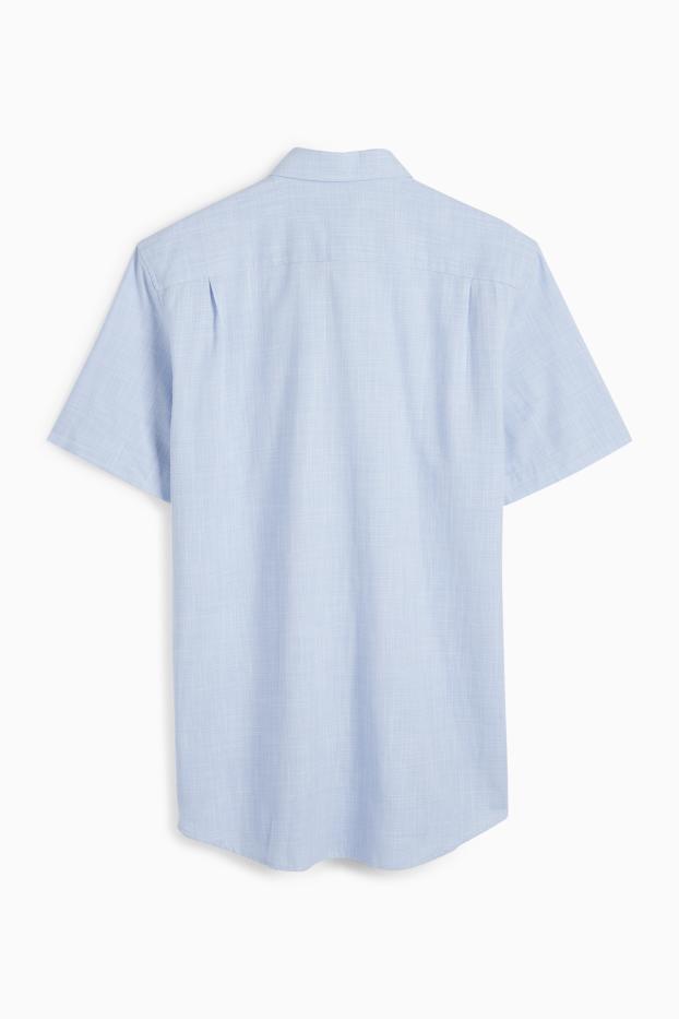 Herren - Businesshemd - Regular Fit - Button-down - hellblau