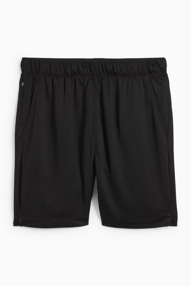 Men - Technical shorts - textured - black