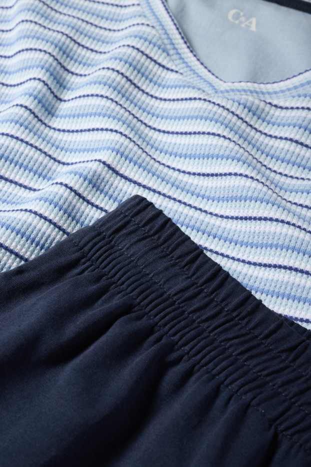 Uomo - Pigiama corto - blu / azzurro