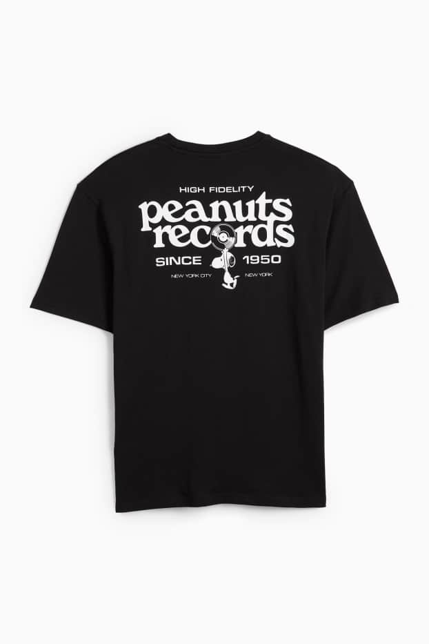 Hommes - T-shirt - relaxed fit - Peanuts - noir