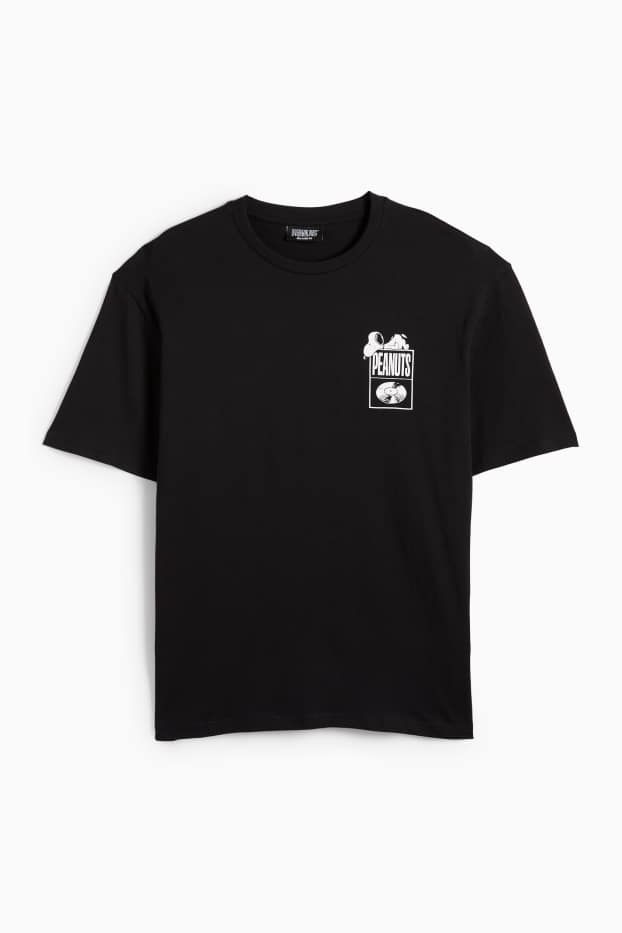 Hommes - T-shirt - relaxed fit - Peanuts - noir