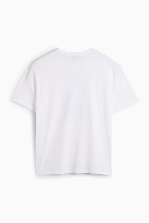 Hombre - Camiseta - relaxed fit - blanco