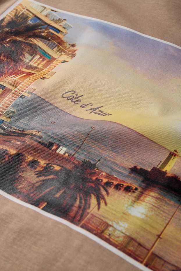 Herren - T-Shirt - Relaxed Fit - taupe