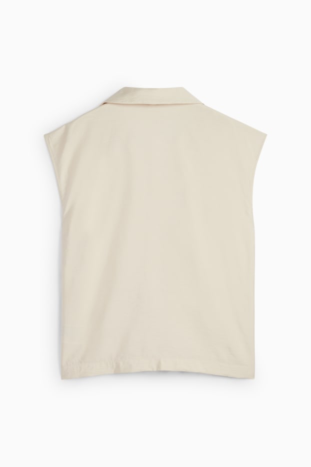 Dona - Top de brusa - beix clar