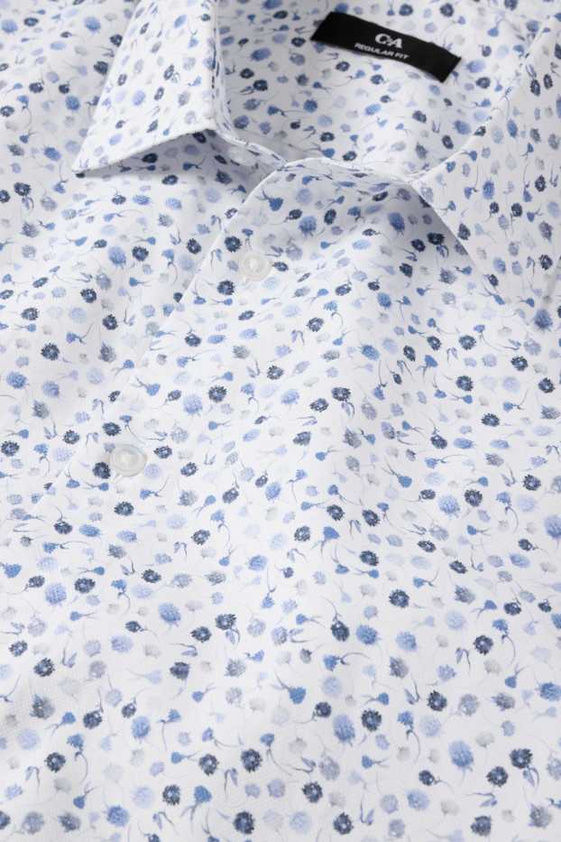 Uomo - Camicia business - regular fit - collo all'italiana - bianco