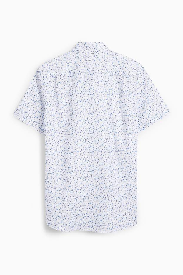 Uomo - Camicia business - regular fit - collo all'italiana - bianco