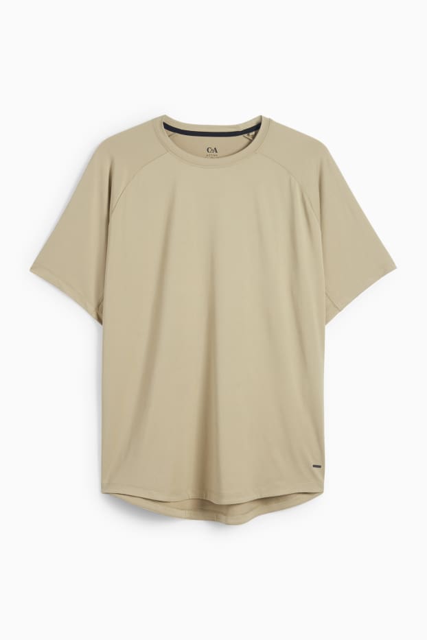 Uomo - T-shirt sportiva - regular fit - 4 Way Stretch - verde chiaro
