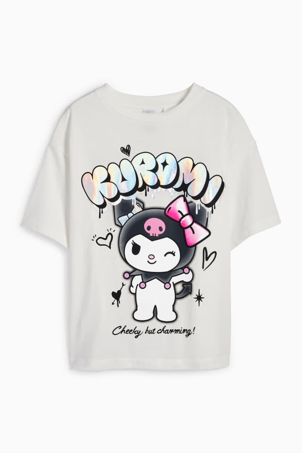 Enfants filles - Kuromi - T-shirt - blanc