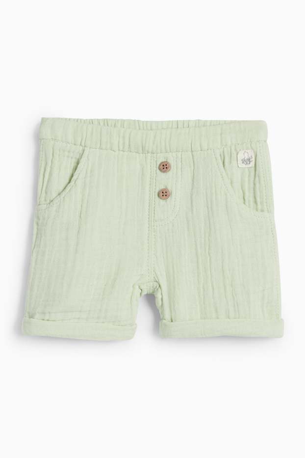 Baby: jongens - Vissen - baby-outfit - 2-delig - wit