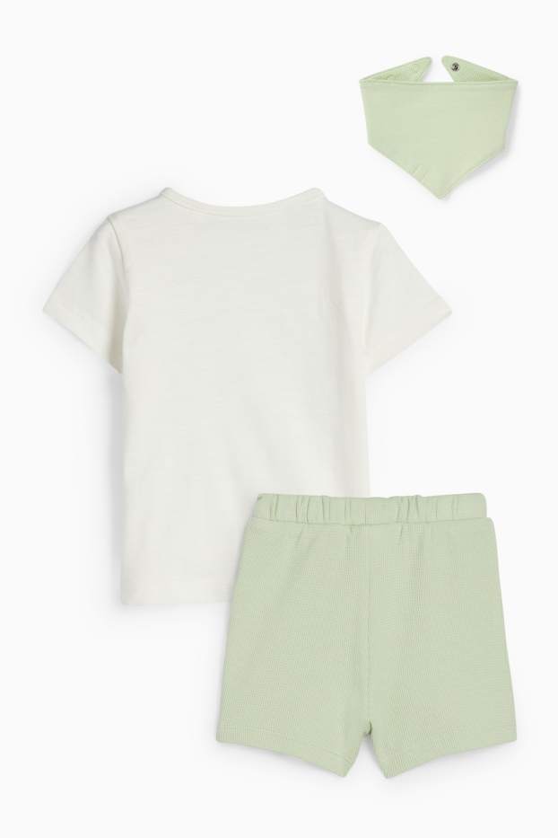 Baby Jungen - Schildkröte - Baby-Outfit - 3 teilig - mintgrün