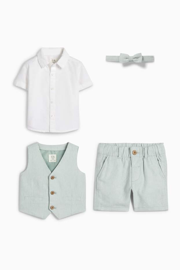 Nadó nen - Conjunt per a nadó - 4 peces - verd menta
