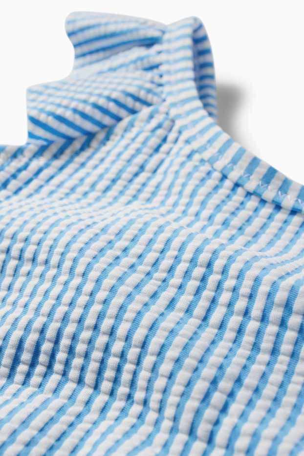 Bébés filles - Maillot de bain - à rayures - texturé - bleu clair