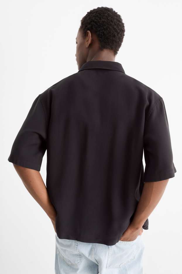 Herren - Hemd - Relaxed Fit - Kent - schwarz