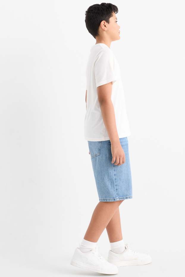 Bambini - Bermuda di jeans - jeans azzurro