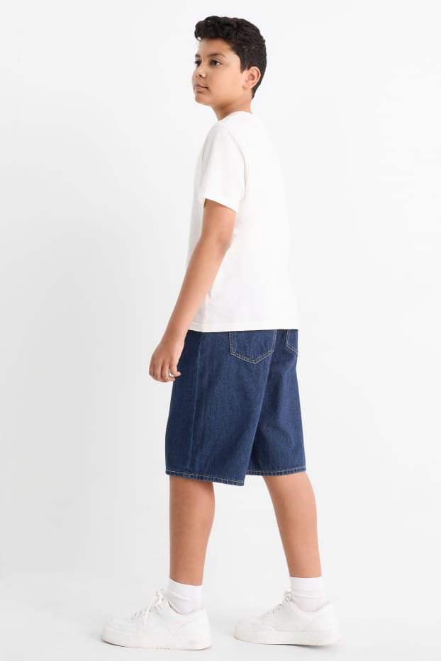 Bambini - Bermuda di jeans - jeans blu scuro