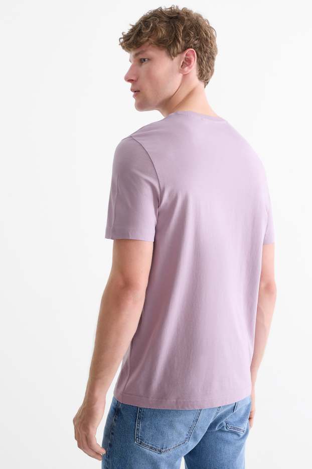 Herren - T-Shirt - Regular Fit - hellviolett