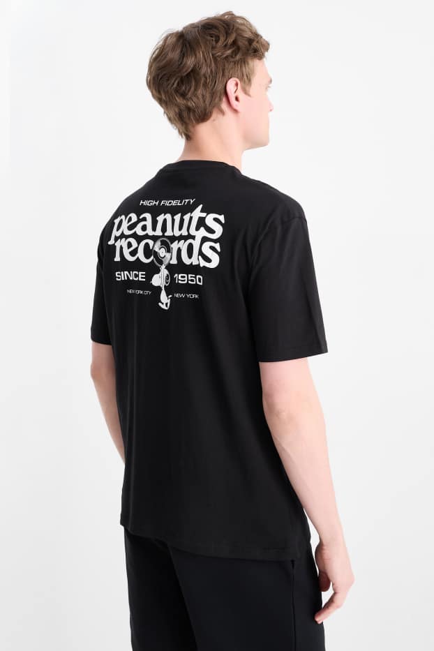 Hommes - T-shirt - relaxed fit - Peanuts - noir