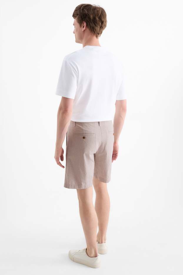 Herren - Shorts - strukturiert - beige
