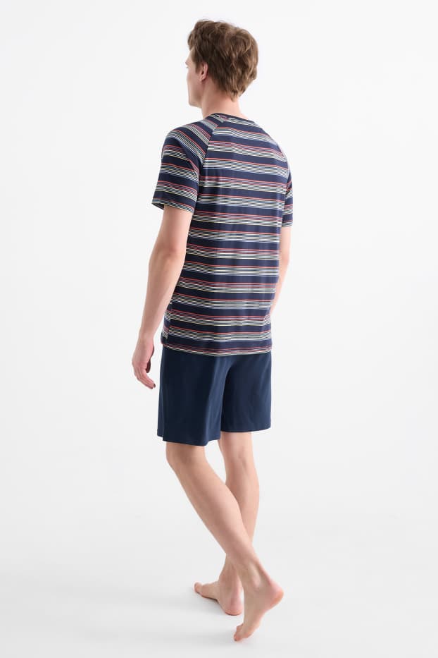 Hombre - Pijama corto - azul oscuro