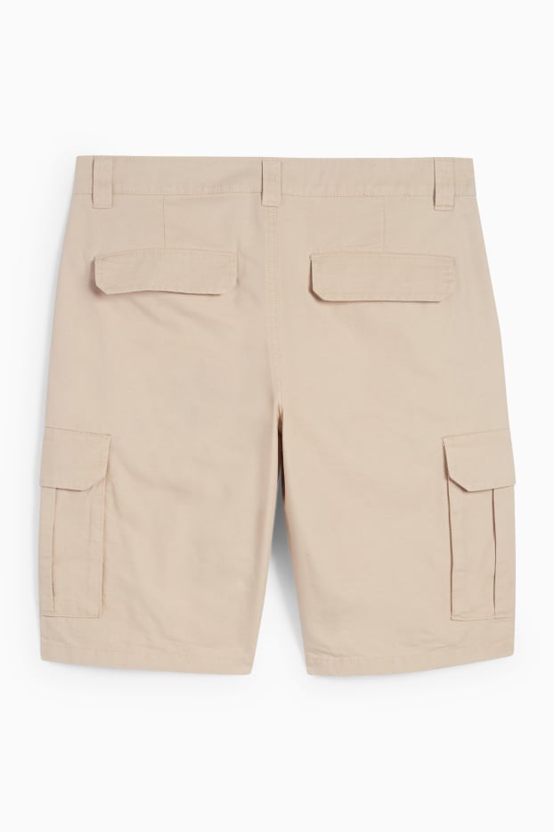 Men - Cargo shorts - beige