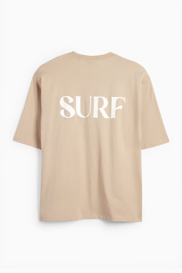 Men - T-shirt - relaxed fit - beige