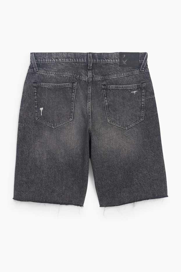 Hommes - Bermuda en jean - jean gris