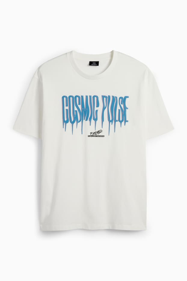 Men - T-shirt - relaxed fit - white