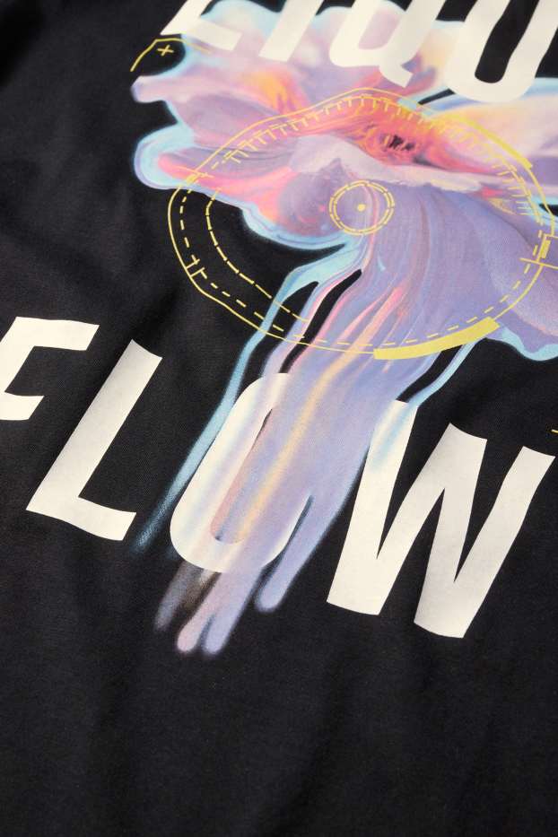 Bărbați - Tricou - relaxed fit - negru