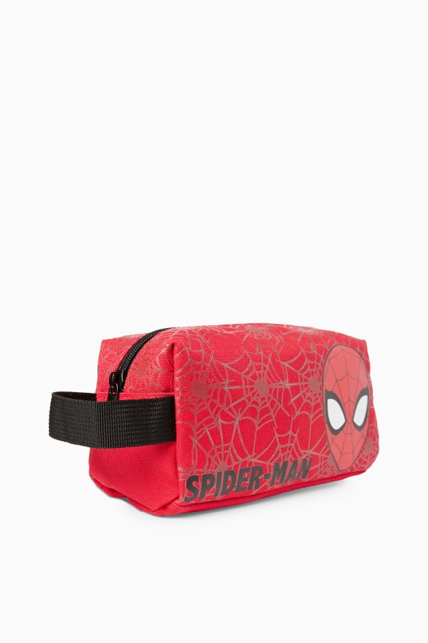 Kinder Buben - Spider-Man - Kulturbeutel - rot