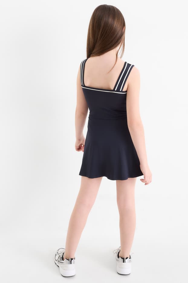 Děti - dívky - Funkční šaty - tmavomodrá