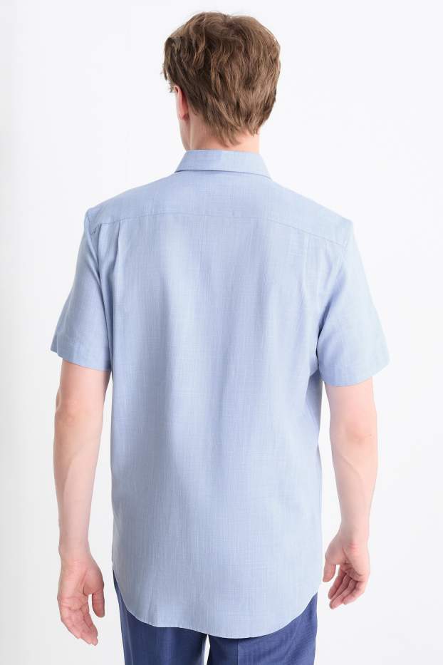 Herren - Businesshemd - Regular Fit - Button-down - hellblau