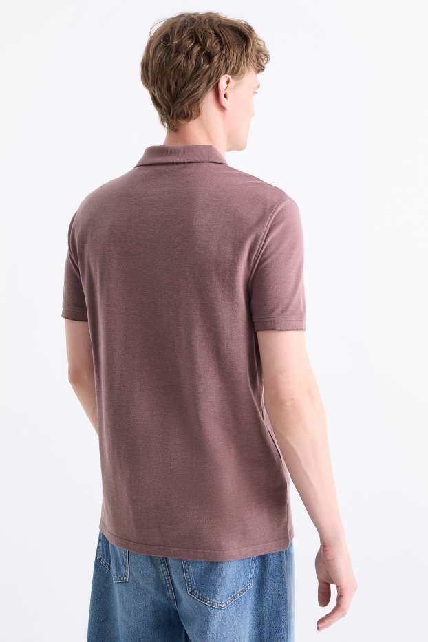 Uomo - Polo - porpora