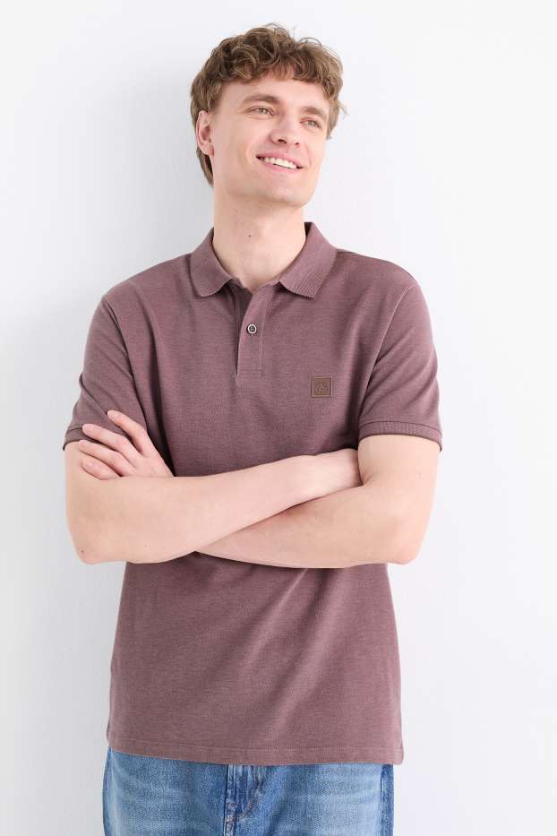 Uomo - Polo - porpora