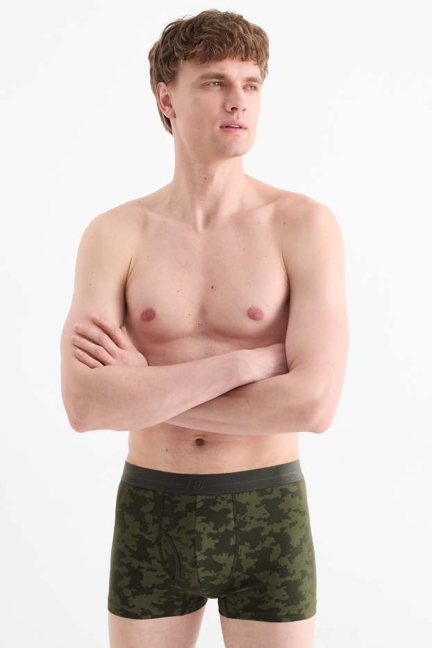Hommes - Lot de 3 - boxers - vert