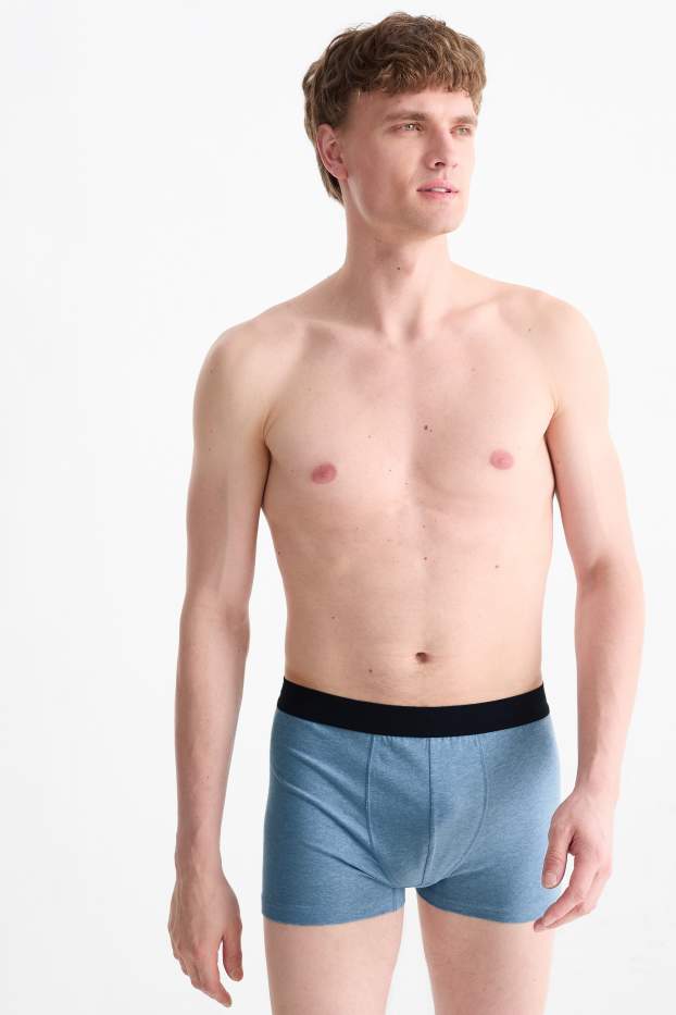 Heren - Set van 5 - trunks - donkerblauw