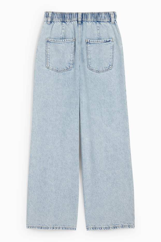 Bambine - Jeans a gamba larga - jeans azzurro