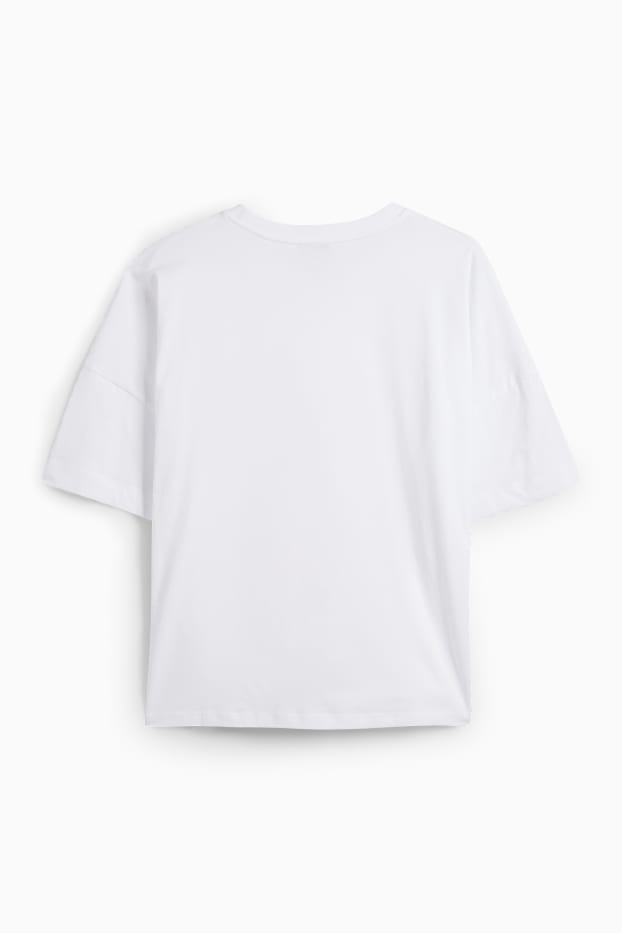Damen - T-Shirt - Regular Fit - weiß