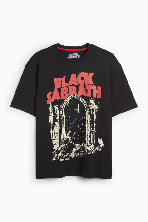 Men - T-shirt - oversized - Black Sabbath - black