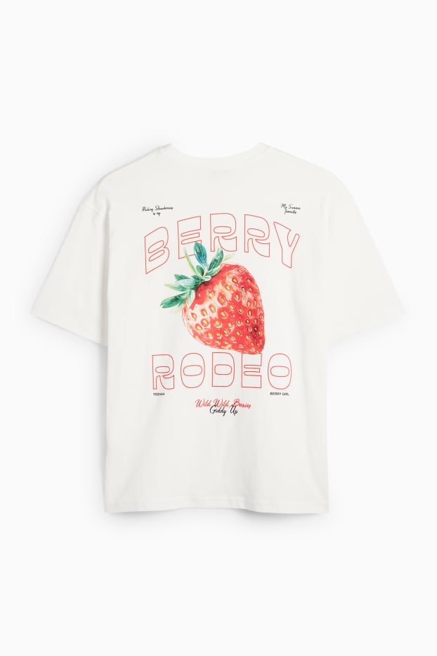 Damen - T-Shirt - Oversized - weiss