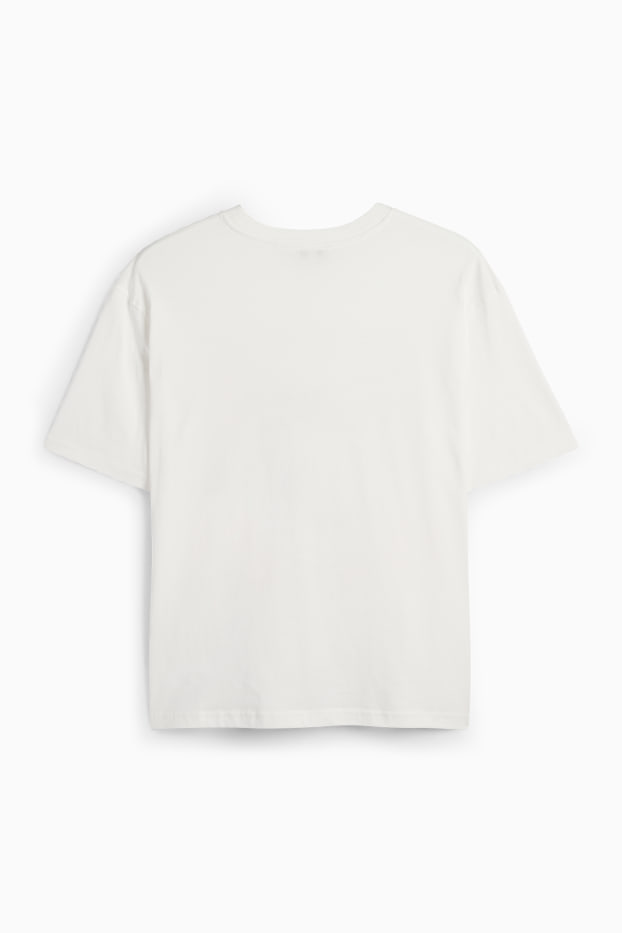 Women - T-shirt - oversized - white