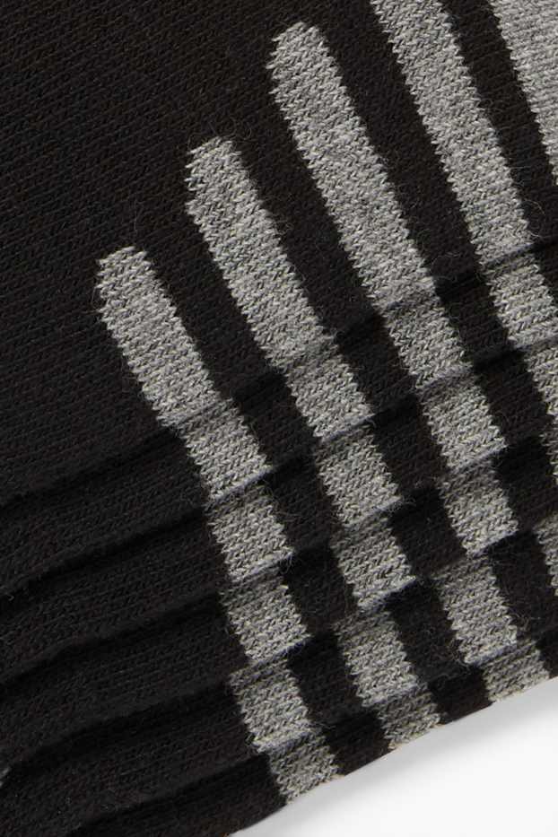 Hommes - Lot de 3 paires - socquettes de sport - noir