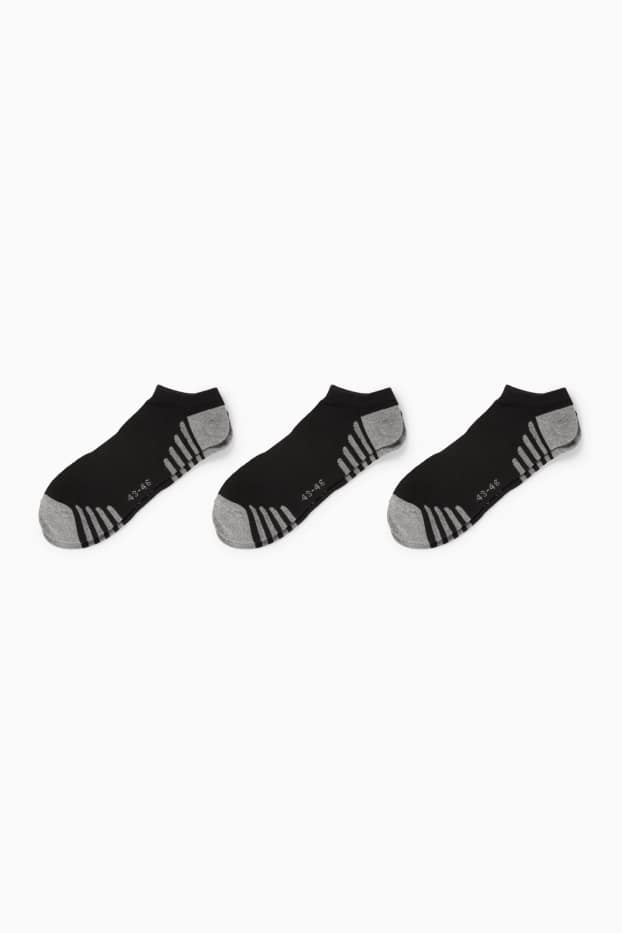 Hommes - Lot de 3 paires - socquettes de sport - noir