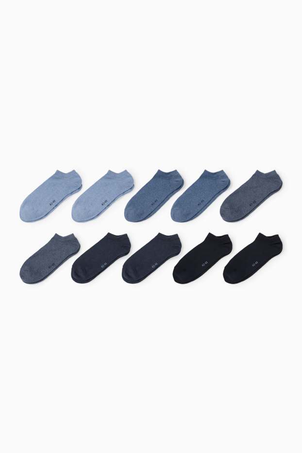 Herren - Multipack 10er - Sneakersocken - blau
