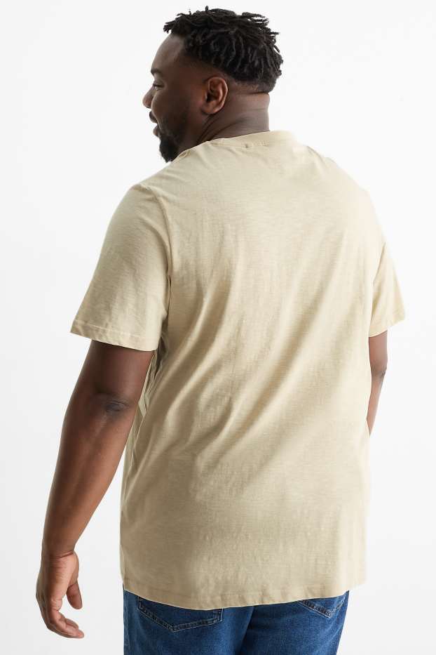 Herren - T-Shirt - Regular Fit - beige