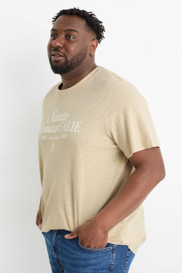 Herren - T-Shirt - Regular Fit - beige