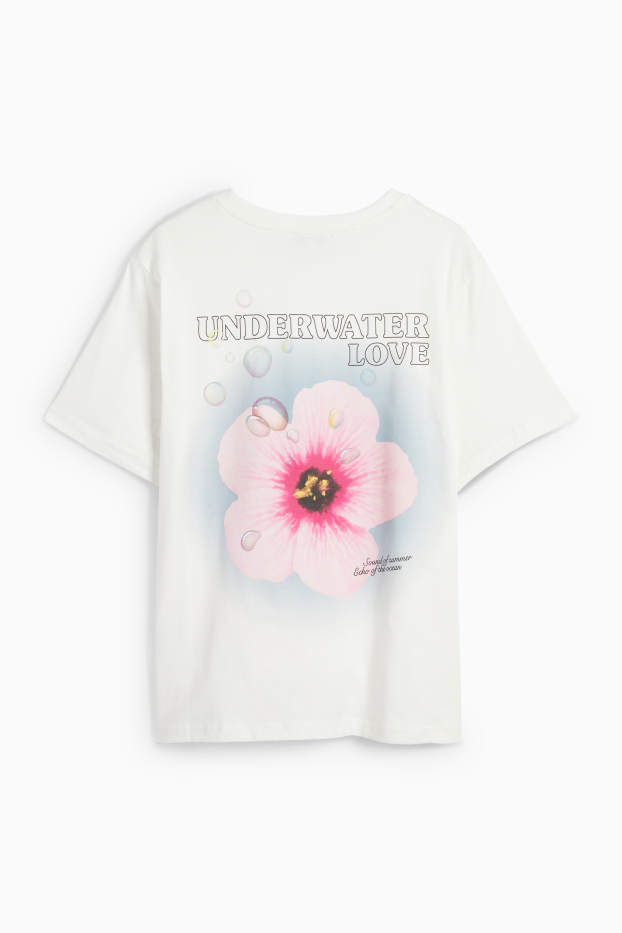 Donna - T-shirt - oversize - bianco