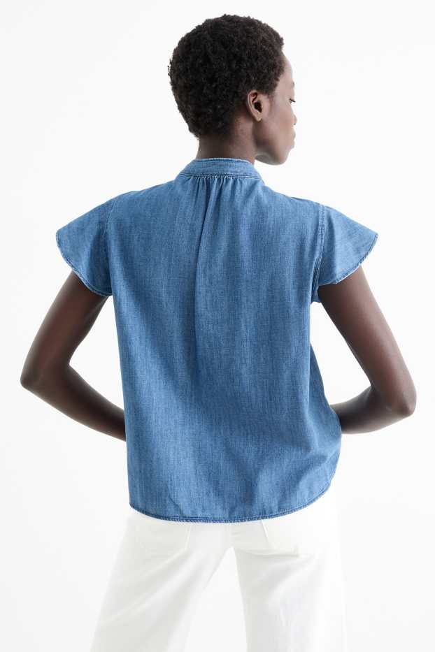 Damen - Jeansbluse - jeansblau