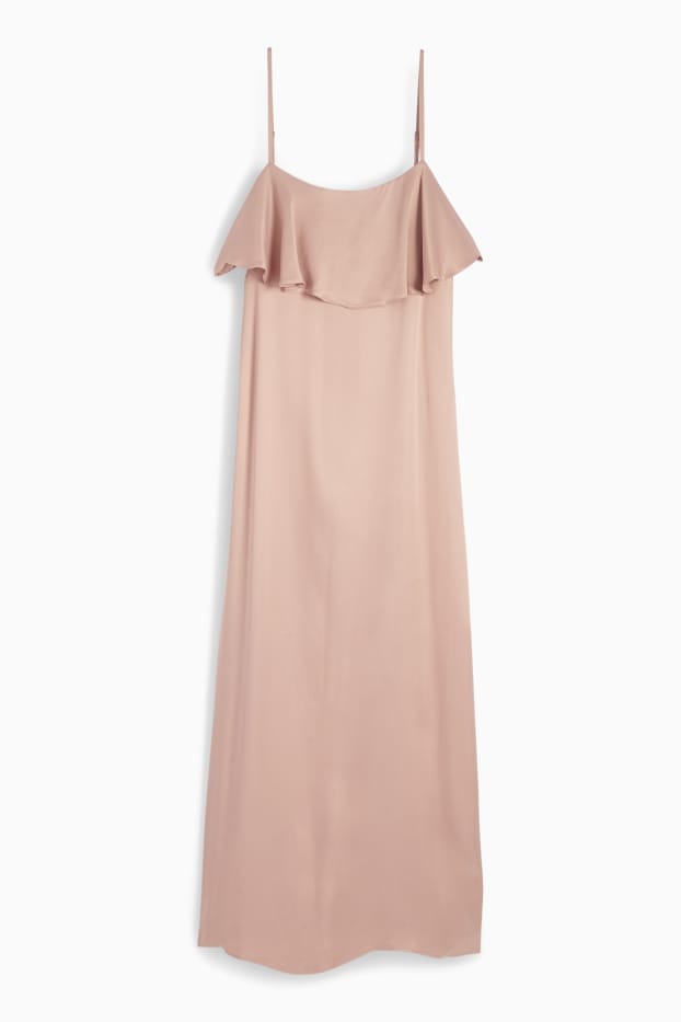 Donna - Vestito di raso - rosa