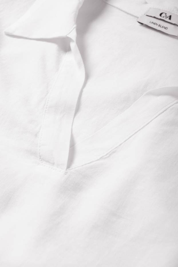 Dona - Túnica - mescla de lli - blanc